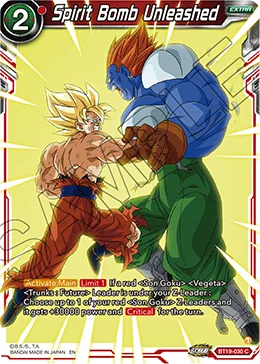 BT19-030 Spirit Bomb Unleashed