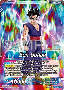BT19-034 Son Gohan (Promo)