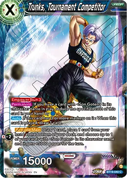 BT19-040 Trunks, Tournament Competitor
