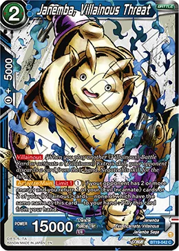 BT19-042 Janemba, Villainous Threat