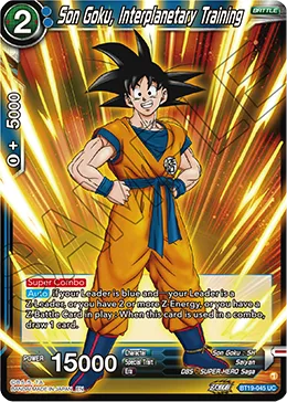 BT19-045 Son Goku, Interplanetary Training
