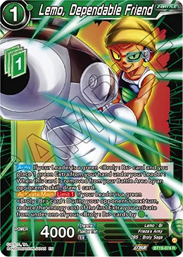 BT19-074 Lemo, Dependable Friend