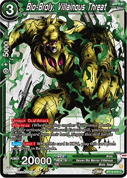 BT19-076 Bio-Broly, Villainous Threat