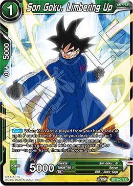 BT19-079 Son Goku, Limbering Up