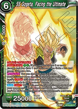 BT19-085 SS Gogeta, Facing the Ultimate