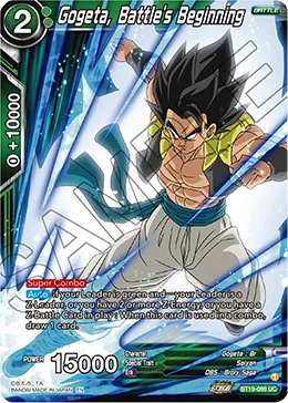 BT19-086 Gogeta, Battle's Beginning