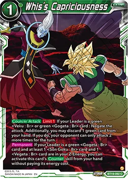 BT19-092 Whis's Capriciousness