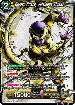 BT19-126 Golden Frieza, Villainous Threat