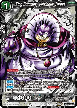 BT19-137 King Gurumes, Villainous Threat