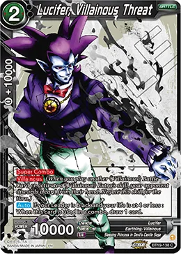 BT19-138 Lucifer, Villainous Threat
