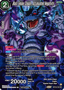 BT19-140 Black Smoke Dragon, Accumulated Negativity (Promo)