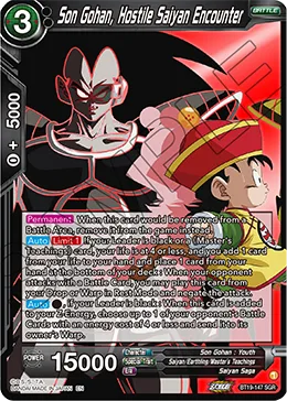 BT19-147 Son Gohan, Hostile Saiyan Encounter