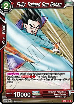 BT2-007 Fully Trained Son Gohan