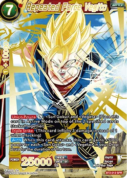 BT2-012 Repeated Force Vegito (SPR)