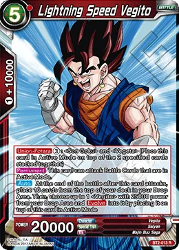 BT2-013 Lightning Speed Vegito