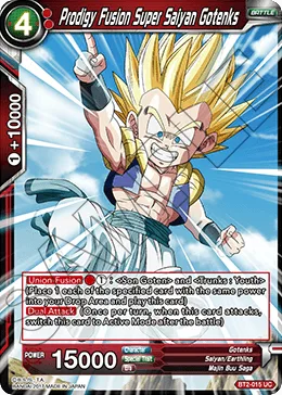 BT2-015 Prodigy Fusion Super Saiyan Gotenks