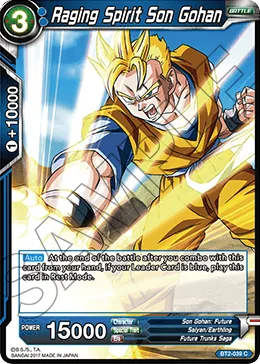 BT2-039 Raging Spirit Son Gohan