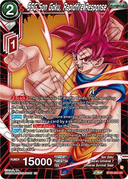BT20-003 SSG Son Goku, Rapidfire Response
