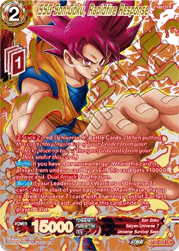 BT20-003 SSG Son Goku, Rapidfire Response (Alt art)