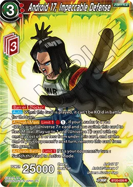 BT20-005 Android 17, Impeccable Defense