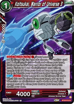 BT20-015 Koitsukai, Warrior of Universe 3