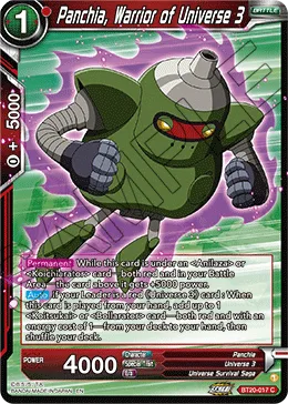 BT20-017 Panchia, Warrior of Universe 3
