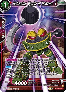 BT20-019 Bollarator, Warrior of Universe 3