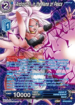 BT20-029 Android 21, in the Name of Peace (Alt art)