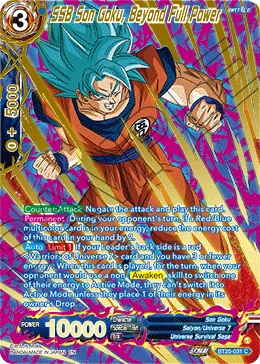 BT20-031 SSB Son Goku, Beyond Full Power (Alt art)