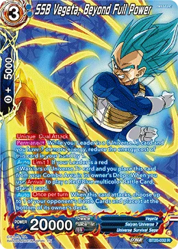 BT20-032 SSB Vegeta, Beyond Full Power (Alt art)