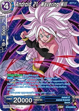 BT20-046 Android 21, Wavering Will (Alt art)