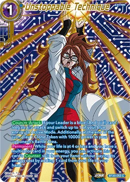 BT20-053 Unstoppable Technique (Alt art)