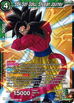 BT20-062 SS4 Son Goku, Stygian Journey