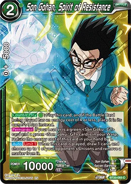 BT20-065 Son Gohan, Spirit of Resistance