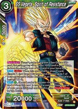 BT20-068 SS Vegeta, Spirit of Resistance