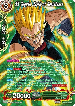 BT20-068 SS Vegeta, Spirit of Resistance (Alt art)