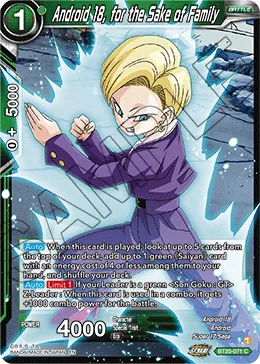 BT20-071 Android 18, for the Sake of Family