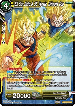 BT20-096 SS Son Goku & SS Vegeta, Ultimate Duo