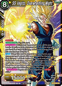 BT20-099 SS Vegito, Overwhelming Might (Promo)
