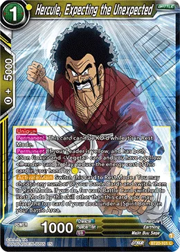 BT20-101 Hercule, Expecting the Unexpected