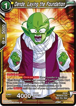 BT20-102 Dende, Laying the Foundation