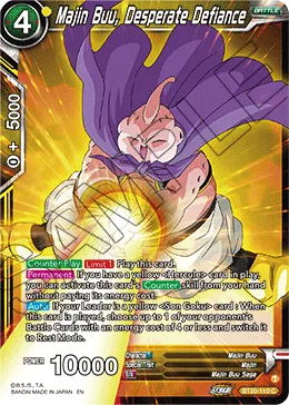 BT20-110 Majin Buu, Desperate Defiance