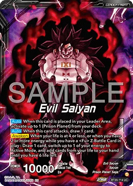 BT20-114 Evil Saiyan (Promo)