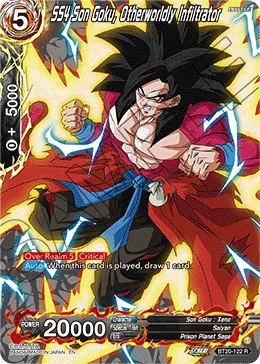 BT20-122 SS4 Son Goku, Otherworldly Infiltrator (Alt art)