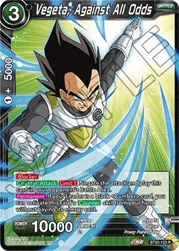 BT20-123 Vegeta, Against All Odds