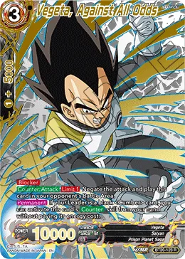 BT20-123 Vegeta, Against All Odds (Alt art)