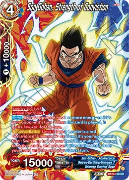 BT20-138 Son Gohan, Strength of Conviction (Alt art)