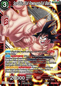 BT21-003 Son Goku, Full Power and Full Blast (Promo)