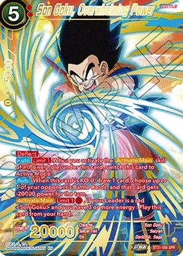 BT21-008 Son Goku, Overwhelming Power (SPR)