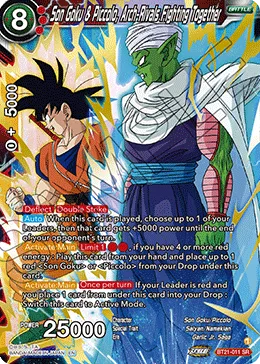 BT21-011 Son Goku & Piccolo, Arch-Rivals Fighting Together